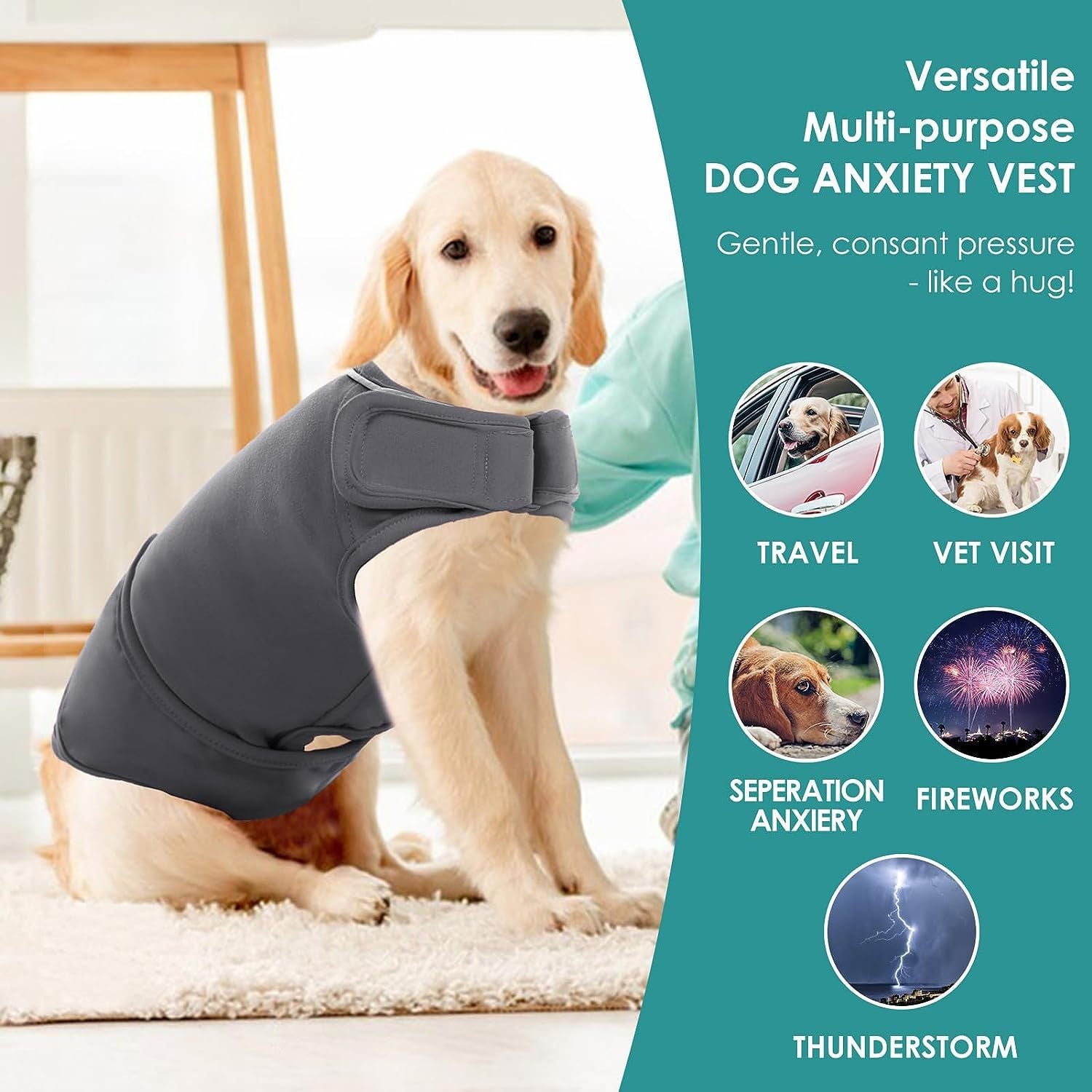 Pet Vest Dog Anxiety Relief Clothing